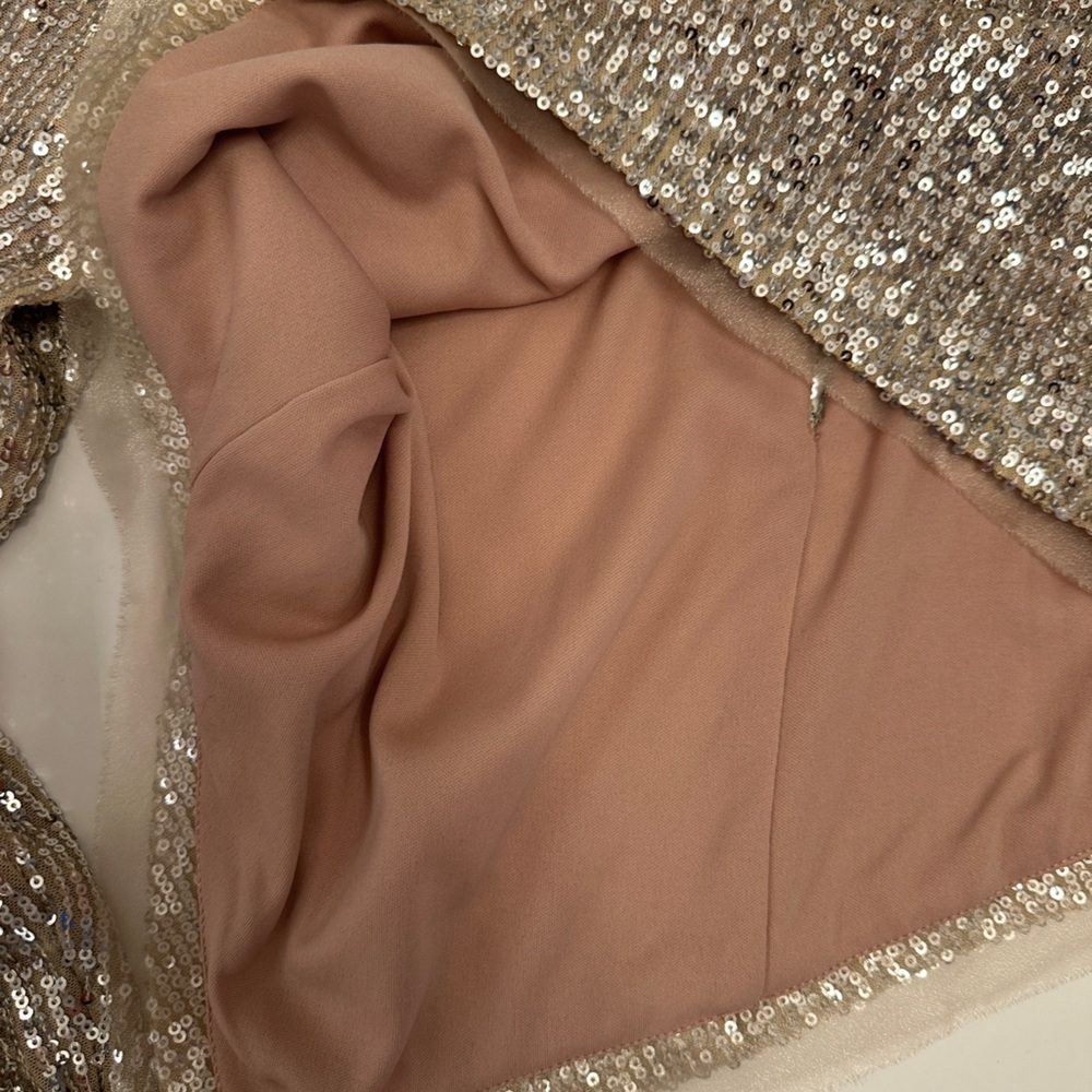 NONCHALANT LABEL, Asymmetrical Sequin Top Size M - Picture 13 of 14